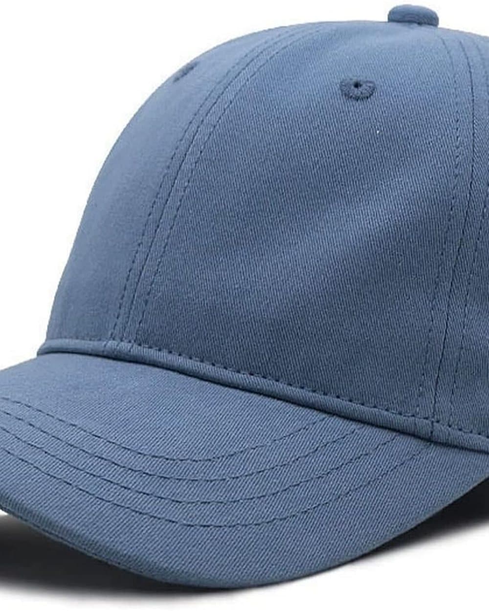 Blue six-panel cap
