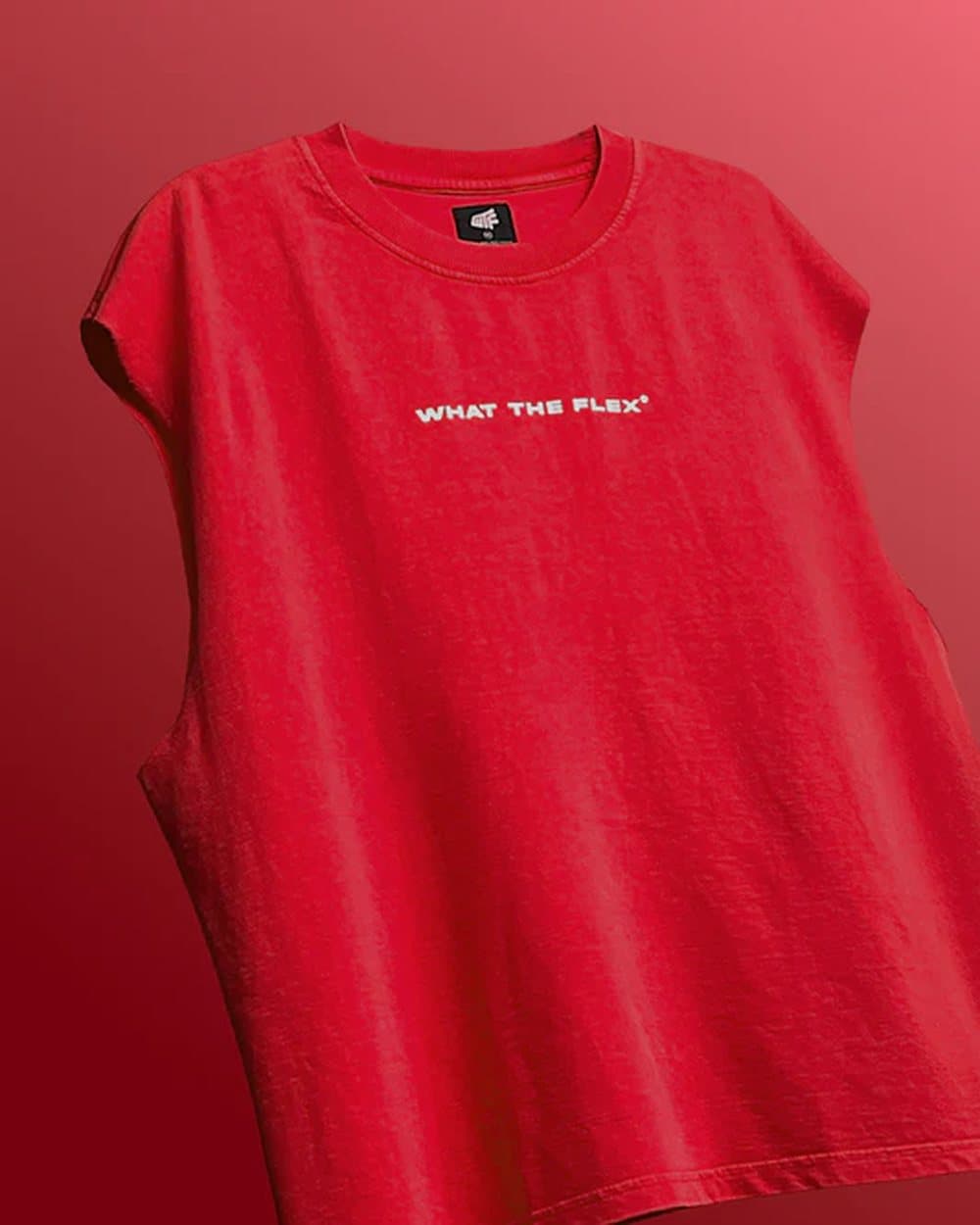 Red performance gym t-shirt