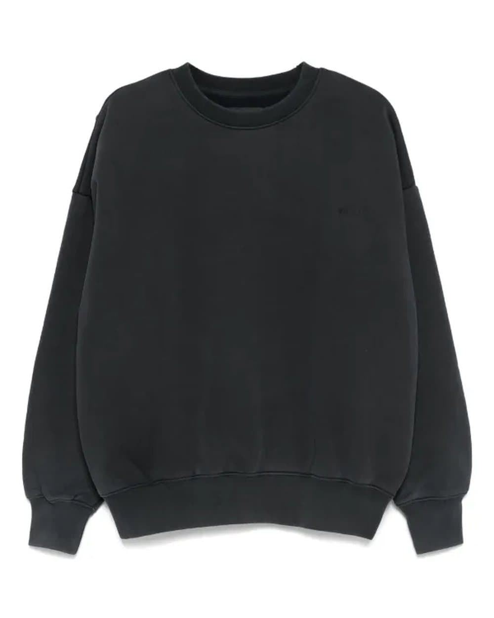 Black crewneck sweatshirt