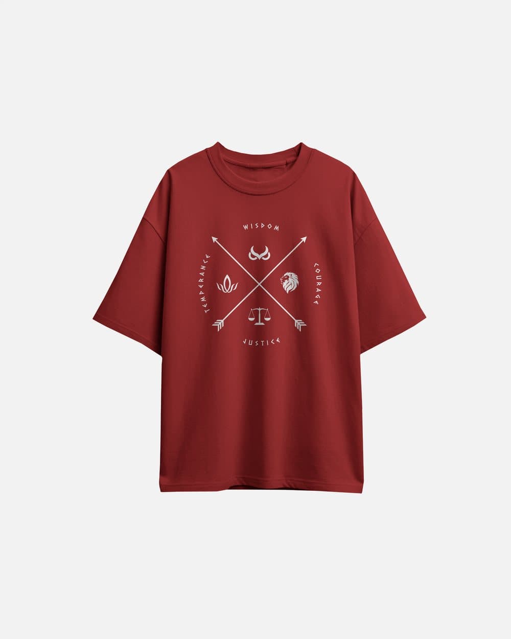 Oversized t-shirt with a chest print